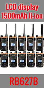 Retevis RB627B Walkie Talkie with LCD Display