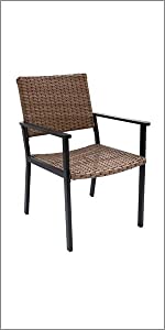 aluminum armchair armrest backyard balcony bistro black classic contemporary deck furniture garden