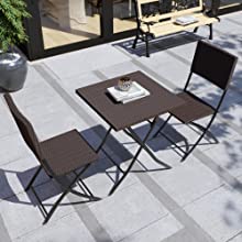 Capri Bistro Set, Brown