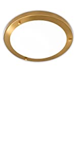 18W brushed brass ceiling light glass bathroom light office ceiling light kitchen corridor toilet