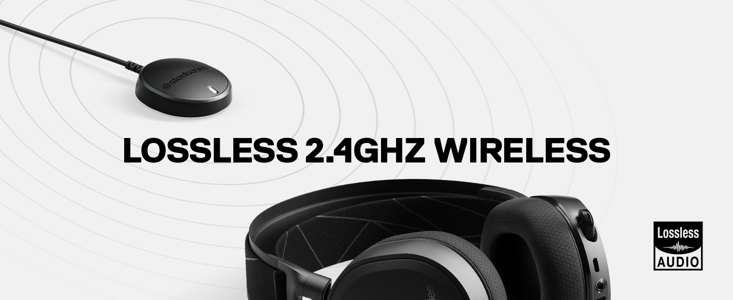 SteelSeries Arctis 7, Wireless Gaming Headset, DTS Headphone: X v2.0 Surround for PC and PS4