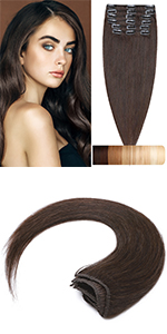 CLIP IN HUMAN HAIR EXTESNIONS