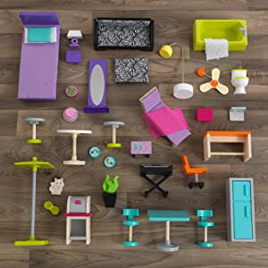  Uptown Dolls house for girls made of wood