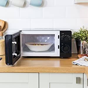 Russell Hobbs Compact 14 Litre Black Manual Microwave