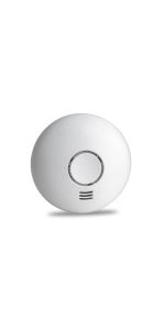 10 year mini smoke detector EN 14604 VDs 3131 Q seal photoelectric lithium battery mute 72 x 32mm