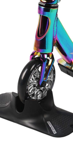 rampage scooters, stunt scooters, rampage stunt scooters, rampage r2 stunt scooter rainbow
