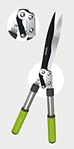 Davaon Pro Telescopic Garden Shears with Advanced Geared Cutting Mechanism for grass hedges garden