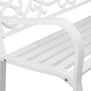 Cast iron garden bench