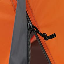 connection of the inner and outer tent