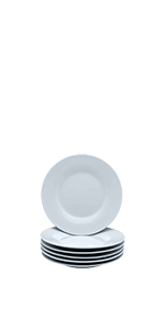 Argon Tableware White China Side Bread Plate Porcelain Crockery