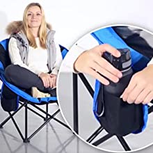 moon chair with enough space and cup holder