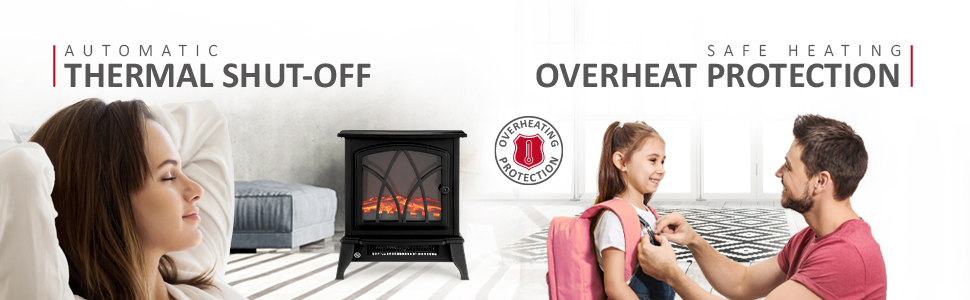 stove heater black single door