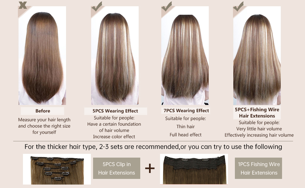 invisible clips human hair extensions real hair