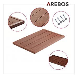 4252023104142 _Solardusche 35l Silber mit Bodenelement Holzoptik