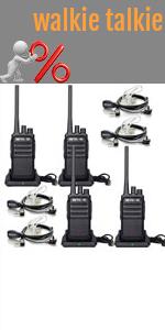 retevis walkie talkie with non-magnetic noise reduction speaker
