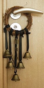 Adove Witch Bells Door Knob Hanger Handmade Witchcraft Decor