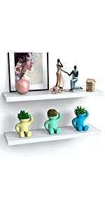 White Floating Shelves