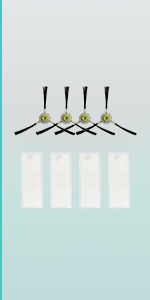 Side Brushes & Hepa Filter