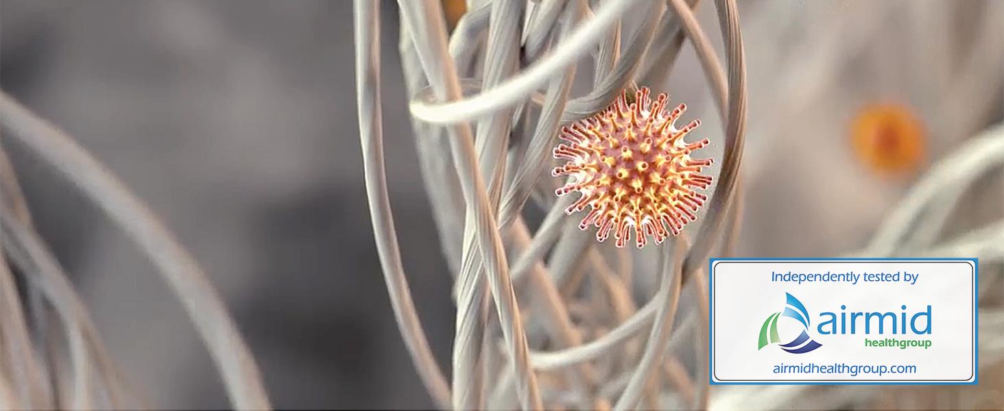 Up to 99.9% virus removal