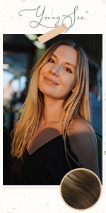 brown nano hair extensions