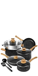 pots and pans set non stick cookware set non stick frying pan set saucepans sets