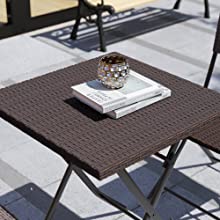 Capri Bistro Set, Brown