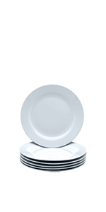 Argon Tableware White Porcelain Small Side Dessert Plate China Crockery