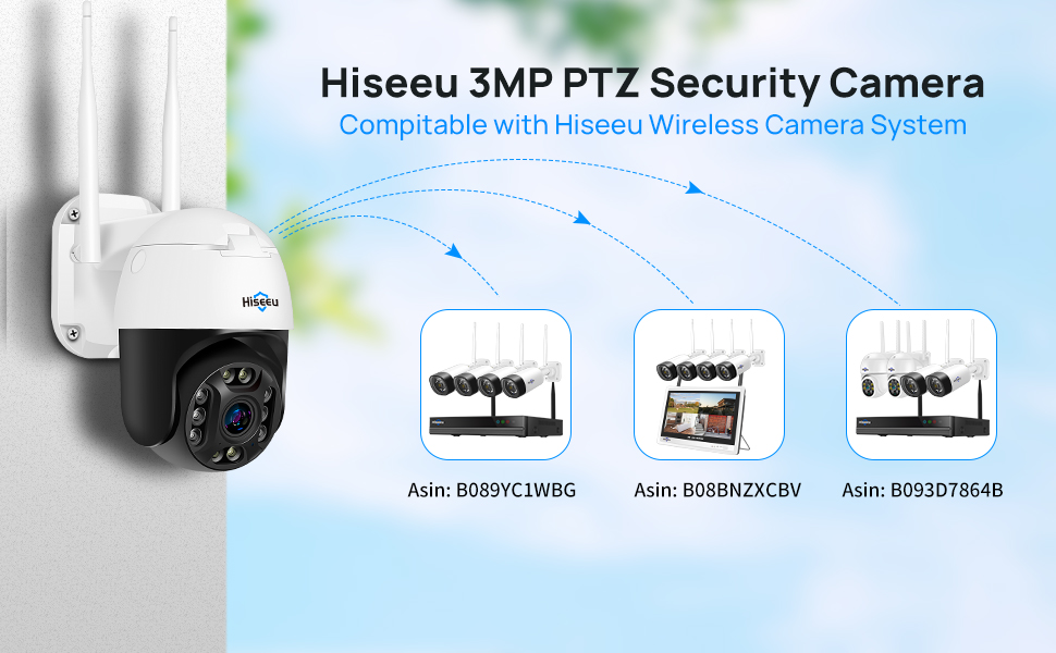 Hiseeu wireless security camera systems