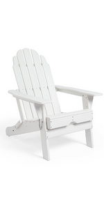 white folding adirondack chair