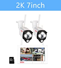 tonton cctv camera system wireless outdoor with monitor 2 cameras