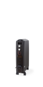 VonHaus Closed Fin Oil Filled Radiator 2000W Fast Heating Electric Heater Adjustable Temperature