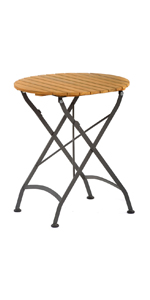 folding round table