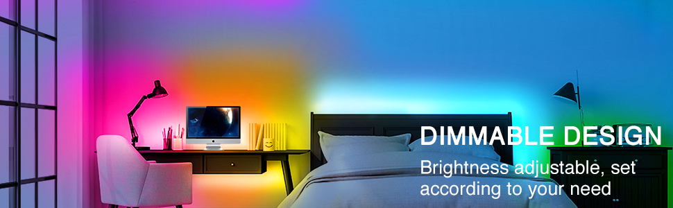 Phopollo 10m led strip light with remote