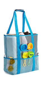 blue mesh bag
