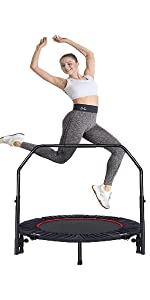 adult trampoline with handle