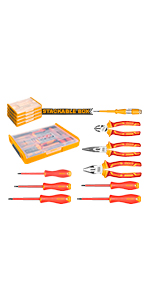 Insulated screwdriver set