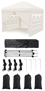 gazebo with sides 2.5m x 2.5m