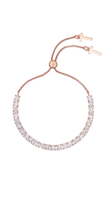 rose gold tennis bracelet