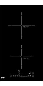 Built-In Induction Hob 2 Boost Zone Electric Cooker Sensor Timer 3500W NJ-I30