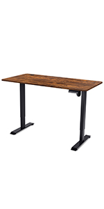 Standing Desk Rustic Brown 140