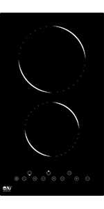 NJ-C30 Built-in Ceramic Hob Electric Cooker 2 Zones Sensor Timer