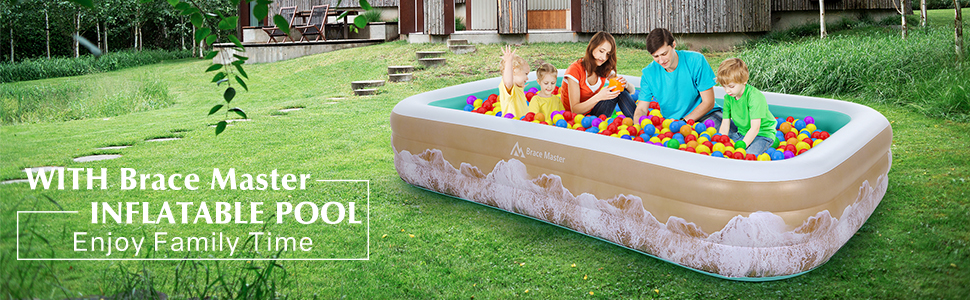Inflatable swimming pools