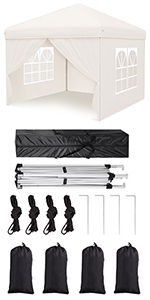 waterproof gazgazebo 2.5 x 2.5 with sidese