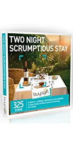 Two Night Scrumptious Stay Smartbox by Buyagift hotel voucher with dinner gifts for couples