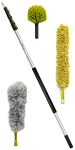 DocaPole 6-24 Foot (2m – 7m) Extension Pole 3 dusting attachments High Dusting Kit Telescoping Pole 