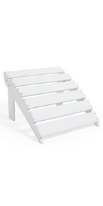 white adirondack footstool