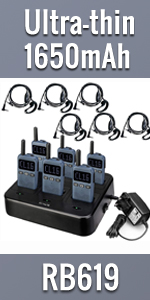 Retevis RB619 Walkie Talkie with Dot Matrix Screen