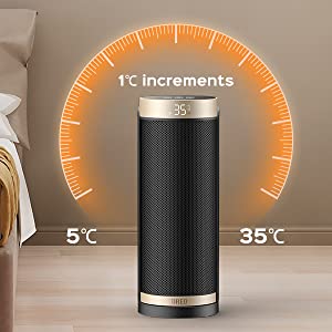 DREO Space heater has Built-in Tip-Over Protection