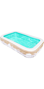 Inflatable swimming pools