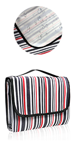 Red Stripe Picnic Mat